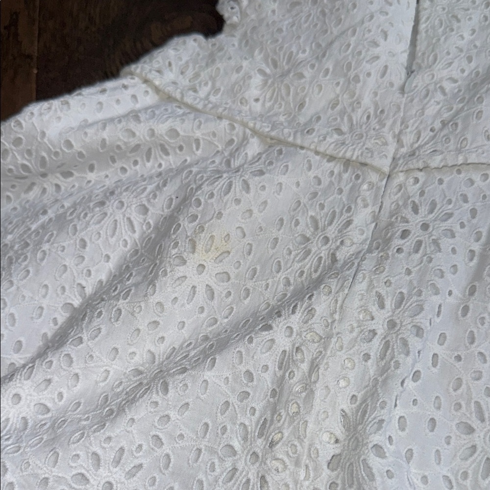 Elegant White Eyelet baby Dress 18-24 2T tartine et chocolat NWT spring easter - Picture 6 of 7